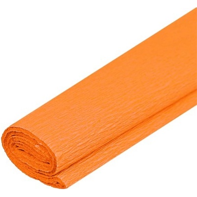 Krepový papír 50x200 cm světle oranžový – Zboží Dáma