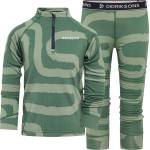 Didriksons Детско ски бельо Didriksons Kid's Jadis Printed Set Ski underwear - Path Dark Moss - размер 80 (714-2017-0111)
