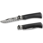 ANTONINI oldbear 9305/21_mnk / Луксозно джобно ножче с острие от дамаска стомана и дръжка от тополов ламинат - черно 90 мм (aec0097)