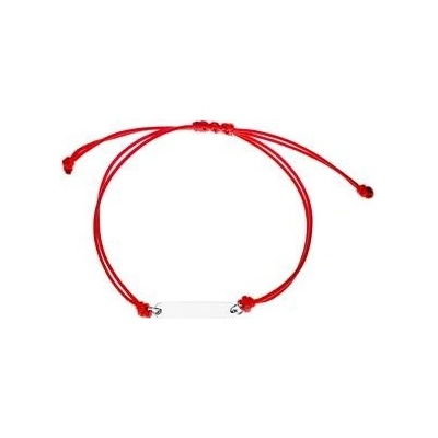 Šperky4U červený textilní s destičkou ON020R
