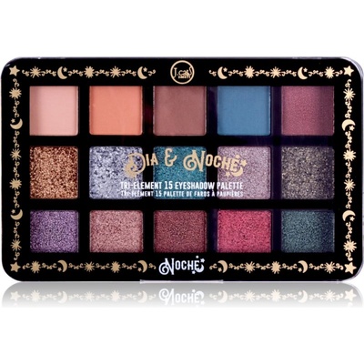 J.Cat Beauty’ Dia & Noche палитра сенки за очи цвят 102 Noche 16 гр