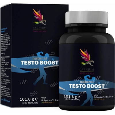 Carnium Botanicals Natural Testo Boost: Posilovač Testosteronu 120 kapslí