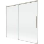 Mexen Rox разтегателно двукрило вана 170 x 150 cm, прозрачен, четкан никел (8C9-170-001-97-00)