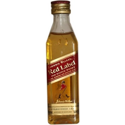 Johnnie Walker Red 5y 40% 0,05 l (holá láhev)