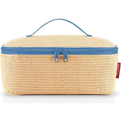 Termobox Reisenthel Coolerbag M pocket Raffia blue