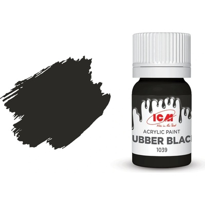 ICM Farba Rubber Black 12ml