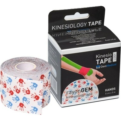 GM rayonGEM kinesiology tape hands 5 cm x 5 m