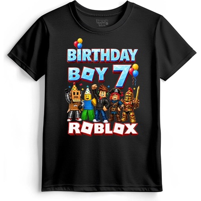 Dětské narozeninové tričko Roblox Birthday Boy Roblox
