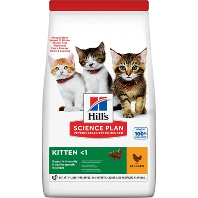 Hill's Science Plan granule pre mačiatka s kuracím 2 x 7 kg