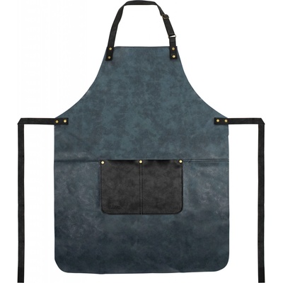 GUSTA zástěra PU modro černá