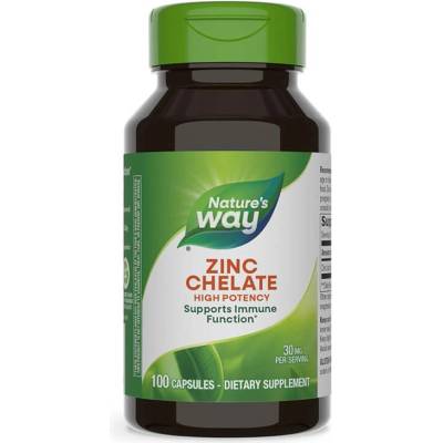 Nature's Way Zinc Chelate, 100 капсули, Nature's Way (41091)