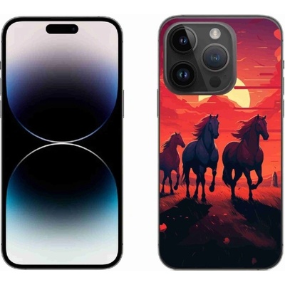 mmCase na iPhone 14 Pro koně a západ slunce