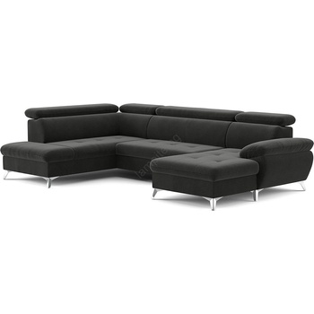 COTTA Ъглов диван catania u с ракла и ляв графит (ct0008)