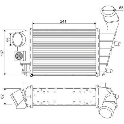 Chladič plniaceho vzduchu VALEO 817862