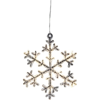 Star trading Dekoračná svietiaca vločka STAR V.30 cm