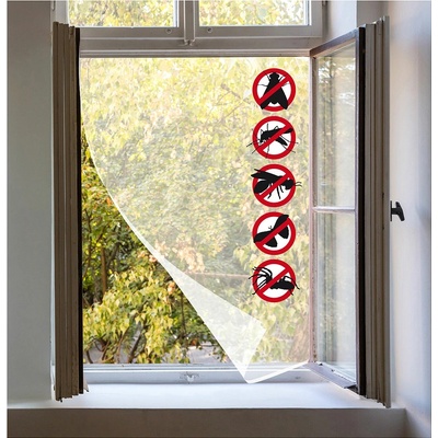 Extol Craft 99106 sieť okenná proti hmyzu 90x150 cm biela