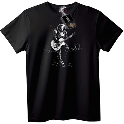 NOONEBRAND Тениска Астронавт Рокаджия - 3XL, Black