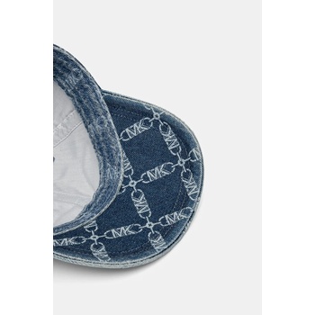 MICHAEL Michael Kors Памучна шапка с козирка MICHAEL Michael Kors в синьо с десен MS50004H2P (MS50004H2P)