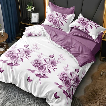 EmonaMall Двулицево спално бельо EmonaMall, 6 части - Модел S19064 (S19064-33333d)