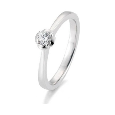 Sofia Diamonds prsteň z bieleho zlata s diamantom BE41 05952