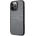 GUESS Saffiano PU Leather Hard Case - дизайнерски кожен кейс за iPhone 13 Pro (сив)