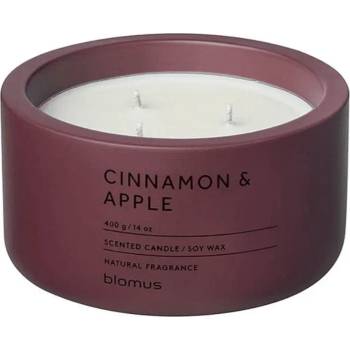 Blomus (Германия) Ароматна свещ с аромат Cinnamon & Apple - Ø13 х 6.5 см - цвят бордо (BLOMUS 66454)