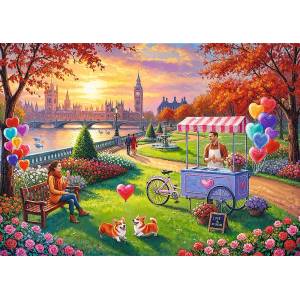 Trefl - Puzzle Premium Plus Love Story: Romantic London - 500 piese