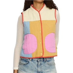 Selfhood Дамски вълнен елек Selfhood Women's Quilted Vest Casual vest - Offwhite (132-1630-0414)