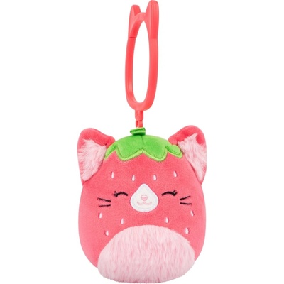 Přívěsek na klíče SQUISHMALLOWS Jahodová kočka Olma
