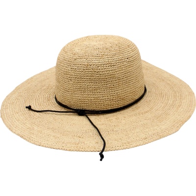 Dámský letní nemačkavý klobouk z rafie Crochet Cloche