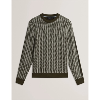 Ted Baker Блуза Ted Baker Men's Textured Crew Sweatshirt - Olive