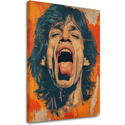 Obraz Mick Jagger - Sila rockovej scény | dokončené rukou umelca - 60x90 cm