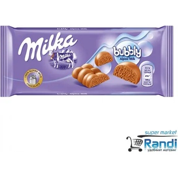 Image 1 of Milka Шоколад Milka Bubbly млечен 90гр