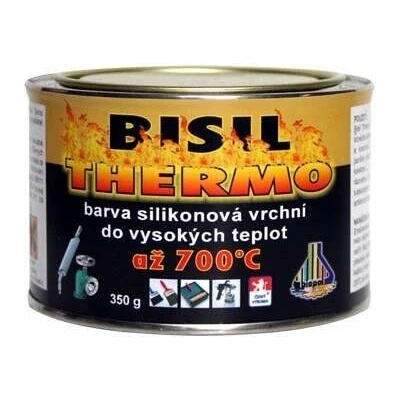 Biopol BISIL Thermo 700 °C - žiaruvzdorná farba na kov 0100 Biela - 3,5 kg