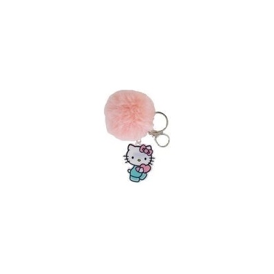Prívesok na kľúče Hello Kitty s mäkkou bambulkou