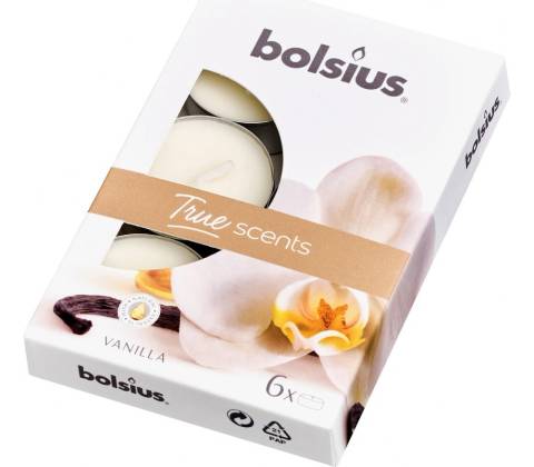 Bolsius aromatic Vanilla 6ks