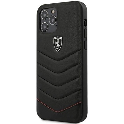 Ferrari Калъф за телефон Ferrari FEHQUHCP12LBK Off Track Quilted за iPhone 12 6.7" Pro Max, черен (3700740479490)