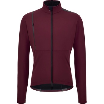 Santini Мъжко термо яке за колоездене Santini Lined Windproof Winter Cycling Jacket Cycling jacket - Burgundy (051-1314-0113)
