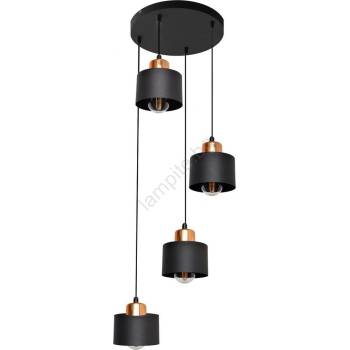 Helam Полилей на въже EDISON 4xE27/15W/230V (HE0894)