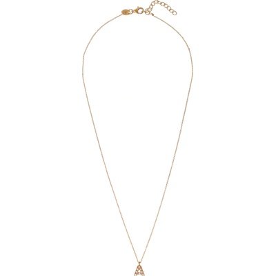 Alisia Pozlátený náhrdelník so Swarovski perličkami "A" AL4258.01.901