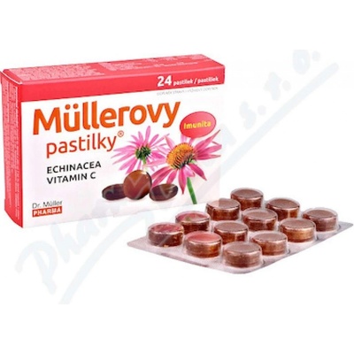 Dr. Müller Müllerovy pastilky s echinaceou 24 pastilek