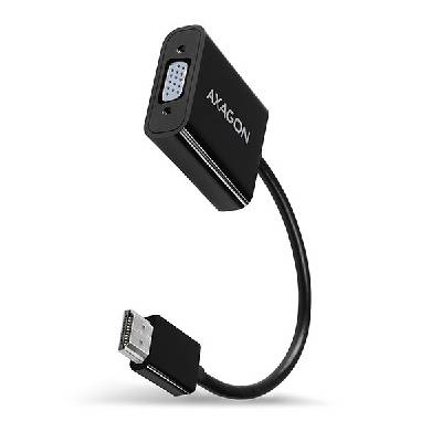 Adapter HDMI M - VGA F, Audio, AXAGON RVH-VGAN (RVH-VGAN)
