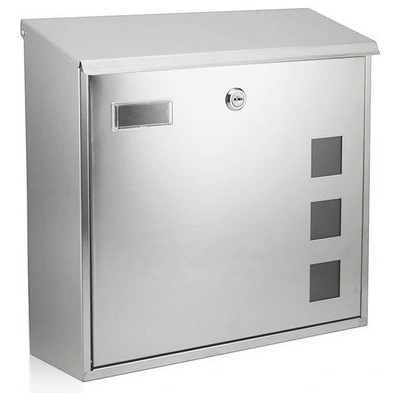 Poštová schránka BK.703.G.N s okienkami z matného plexiskla nerez