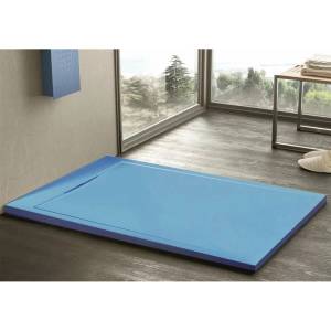 Inter Ceramic правоъгълно композитно душ корито 120x80 см, алабастър (12080BL)