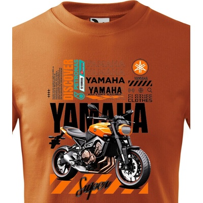 Dětské triko Yamaha Oranžová Canvas tričko Bezvatriko.cz 2371