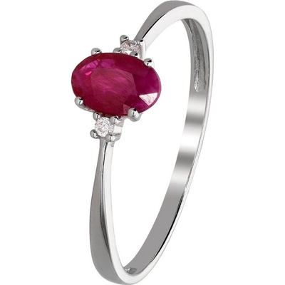 Zlaton Prsten bílé zlato s diamanty 000500511181