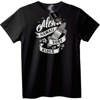 NOONEBRAND Тениска Aloha Hawaii Сърф Ездач - M, Black