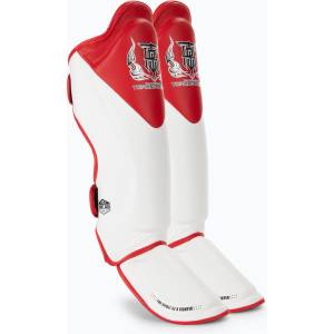 Top King Протектори за подбедрици и стъпала Top King Shin Guards Blend white/red