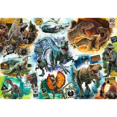 Trefl - Puzzle On the trail of the Jurassic Park dinosaurs - 1 000 piese