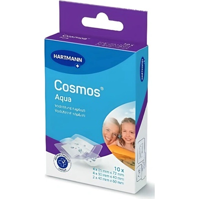 Cosmos Aqua vodotesná priehľadná náplasť 3 veľkosti 10 ks